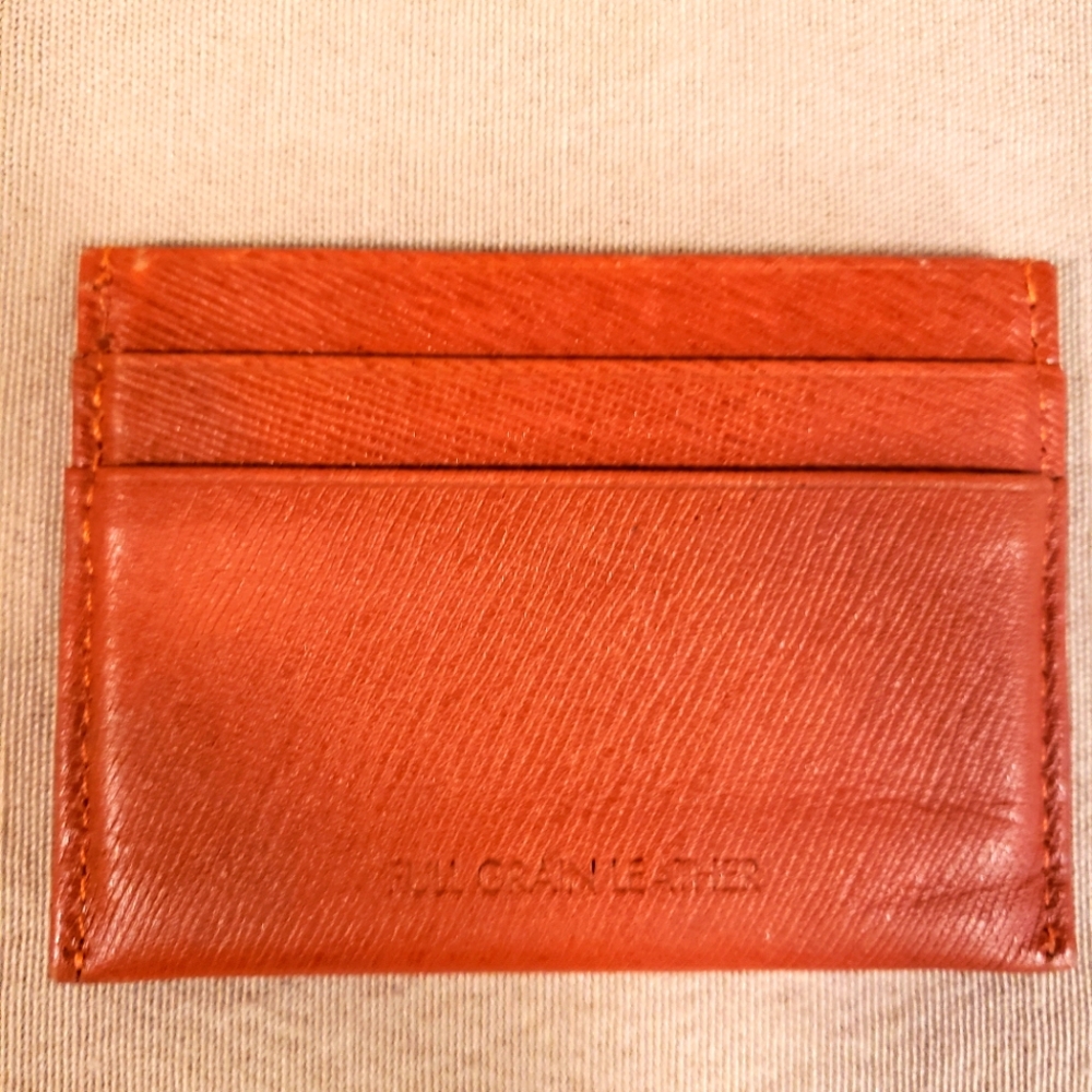 CALVIN KLEIN FULL GRAIN LEATHER CREDIT CARD WALLET - Picture 2 of 2